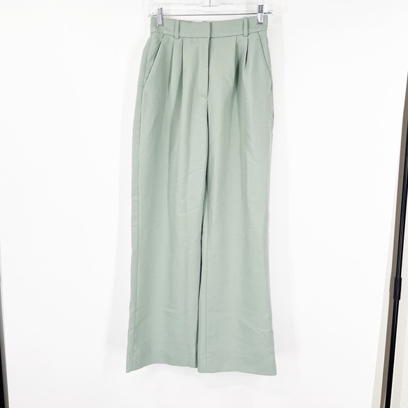 Abercrombie & Fitch Curve Love Pleated High Rise Trouser Pants - Picture 1 of 7